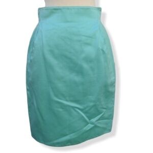 Light Turquoise | Aqua | Mint vintage skirt by Claude Montana
